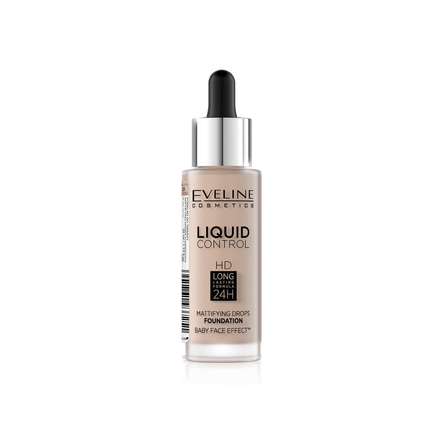 EVELINE LIQUID CONTROL MATTIFYING DROPS FOUNDATION 20