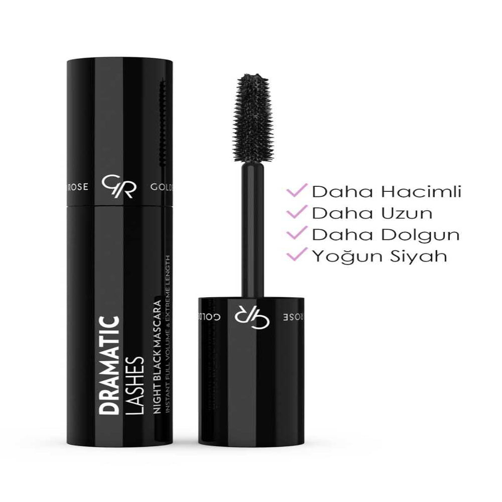 GOLDEN ROSE DRAMATIC LASHES NIGHT BLACK MASCARA 13ML
