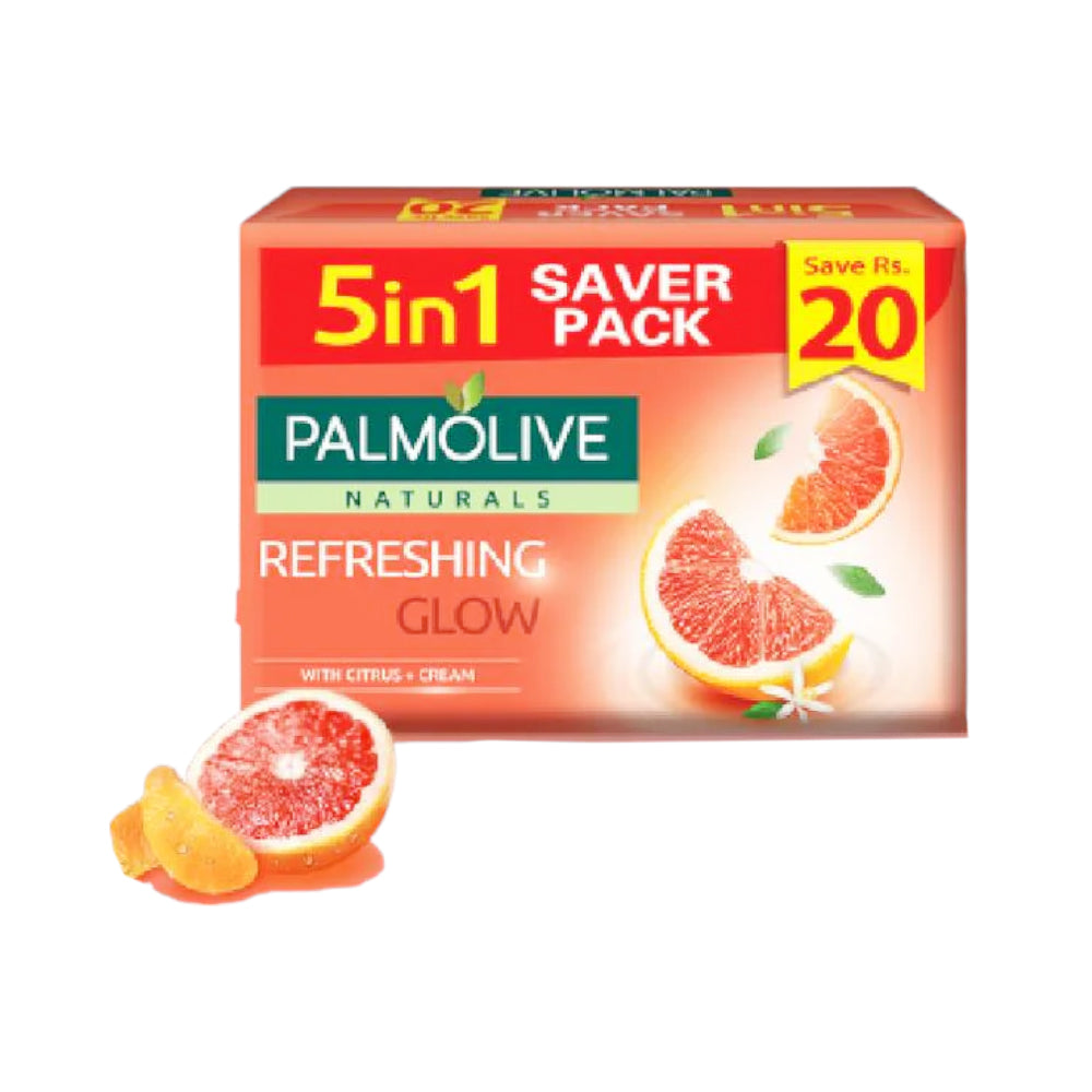 PALMOLIVE SOAP REFRESHING GLOW CITRUS CREAM 5X98 GM