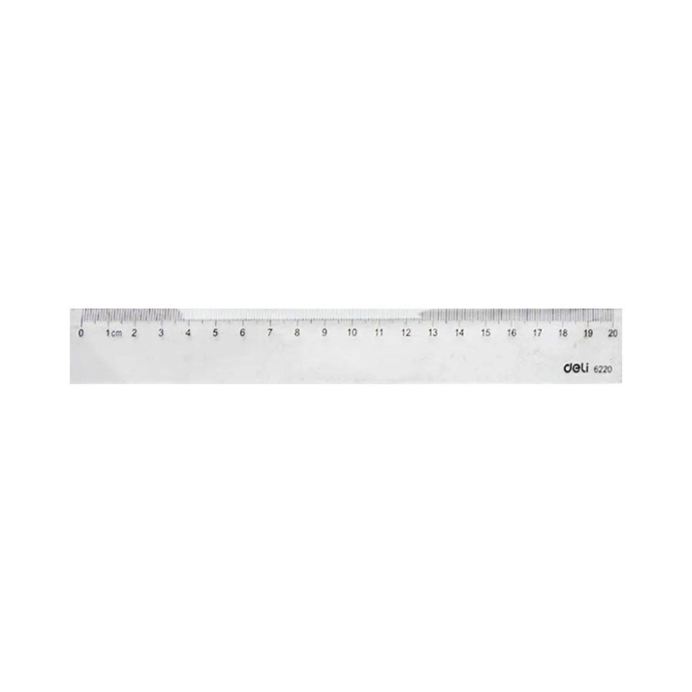 DELI STRAIGHT RULER 20CM E6220