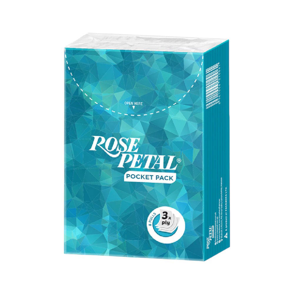 ROSE PETAL TISSUE POCKET PACK 3 PLY