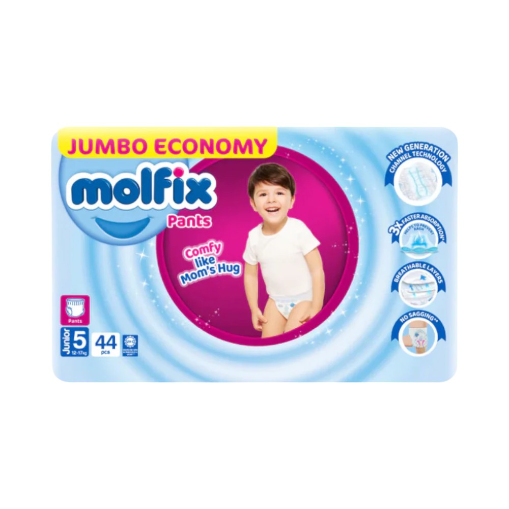 MOLFIX PANTS JUNIOR NO5 12-17 KG 44 PCS