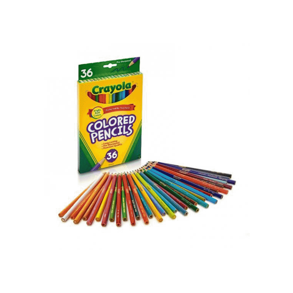 Crayola 36 Pcs Sharpened Colored Pencils Set 684036