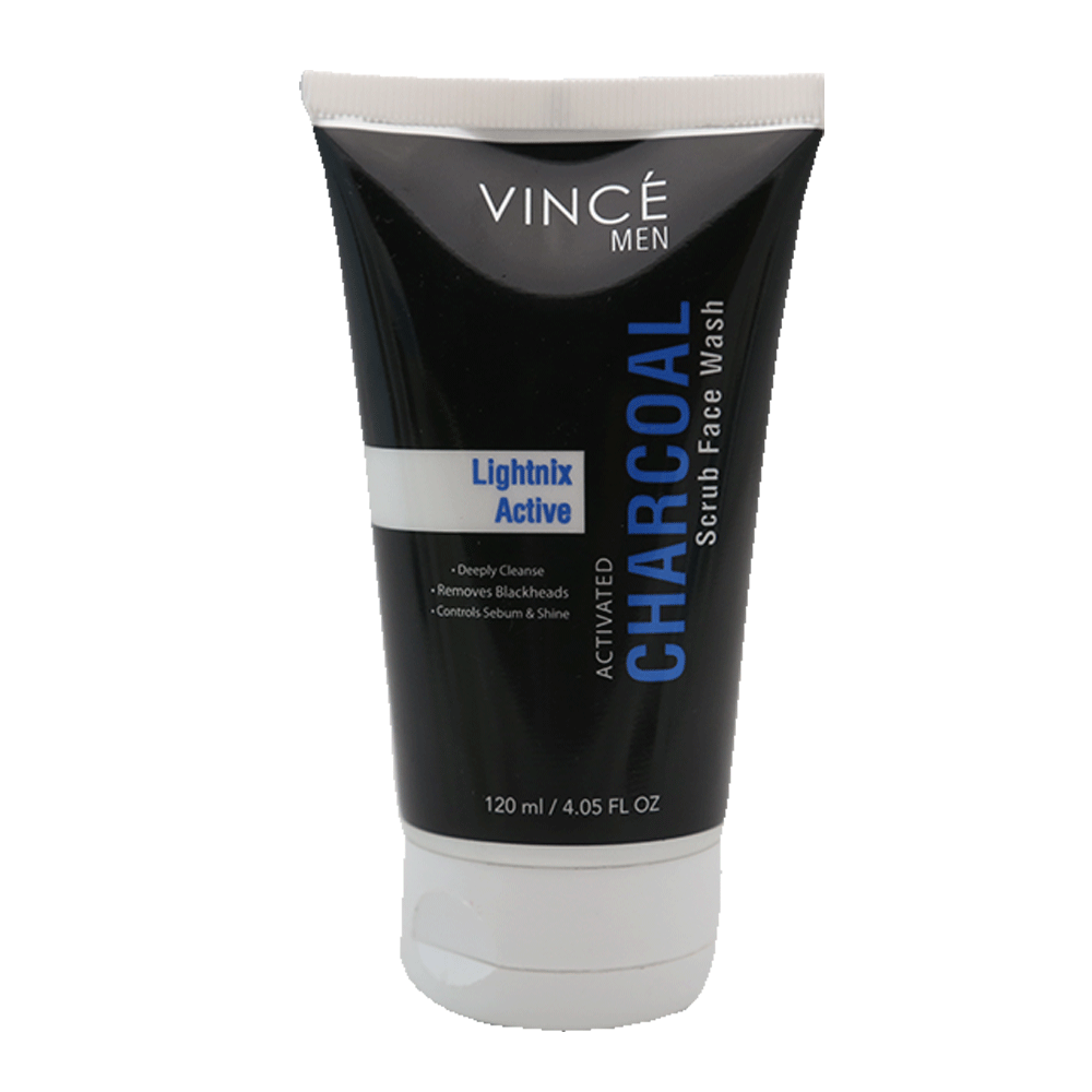 VINCE MEN CHARCOAL SCRUB WASH 120 ML
