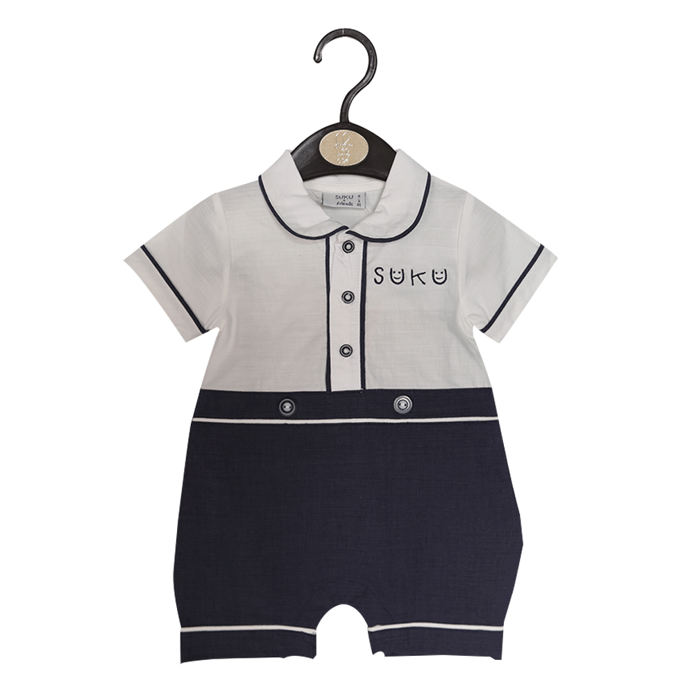 BOYS S/S ROMPER MB-16 MS-20 0-3M