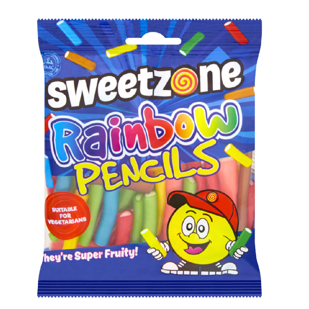Sweetzone Rainbow Pencils  Giant Bradley's Online Sweet Shop