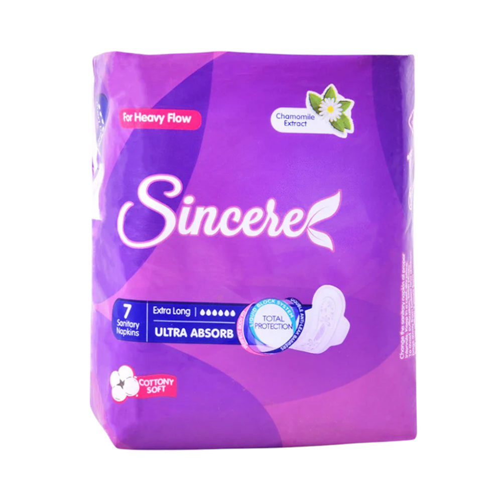 SINCERE PAD ULTRA THIN EXTRA LONG 7 PCS