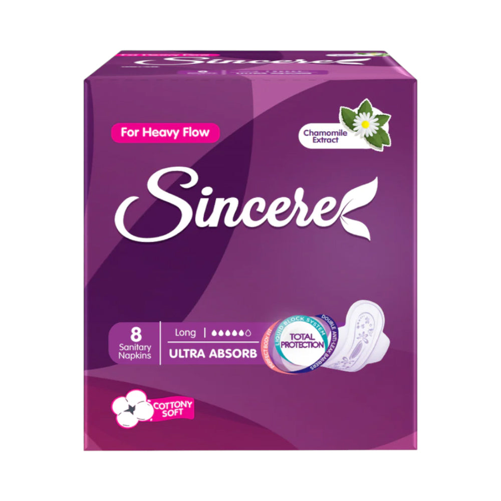 SINCERE PAD ULTRA THIN LONG 8 PCS