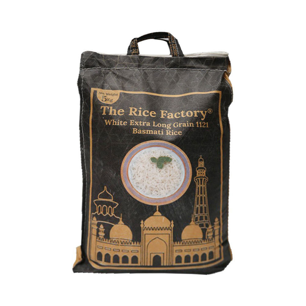 THE RICE FACTORY BASMATI RICE EXTRA LONG GRAIN 1121 5KG