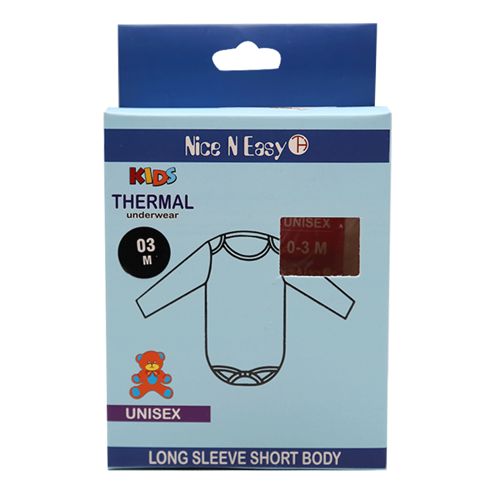 THERMAL L/S BODY SUIT NICE & EASY MW-21 0-3M HC-002