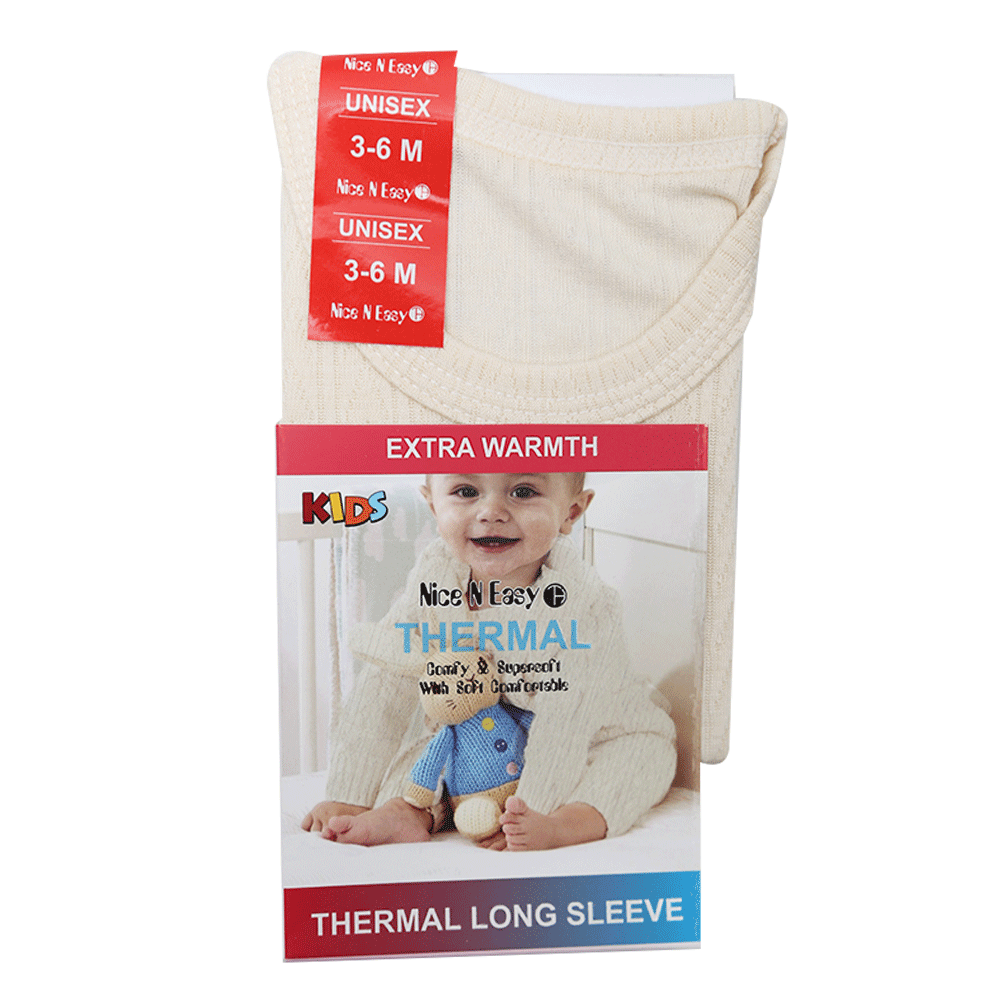 GIRLS L/S THERMAL TOP SELF DESIGN MW-20 3-6M