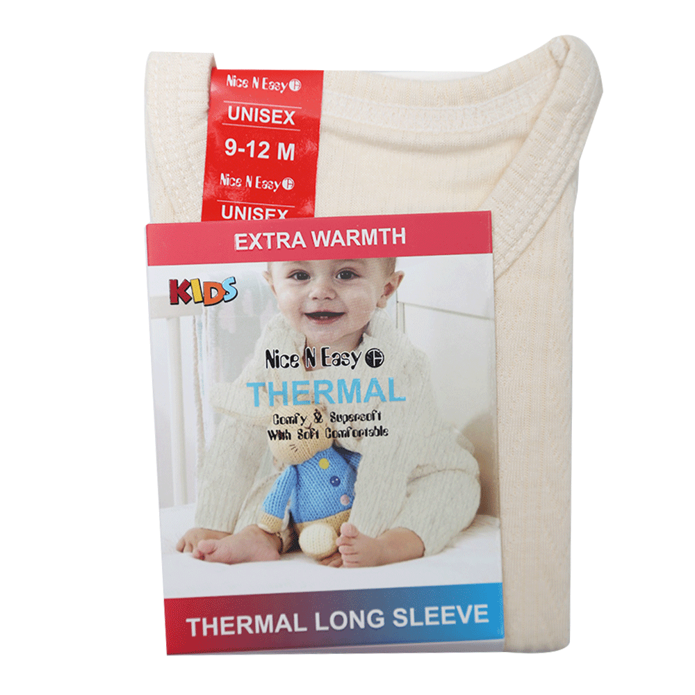 GIRLS L/S THERMAL TOP SELF DESIGN MW-20 9-12M