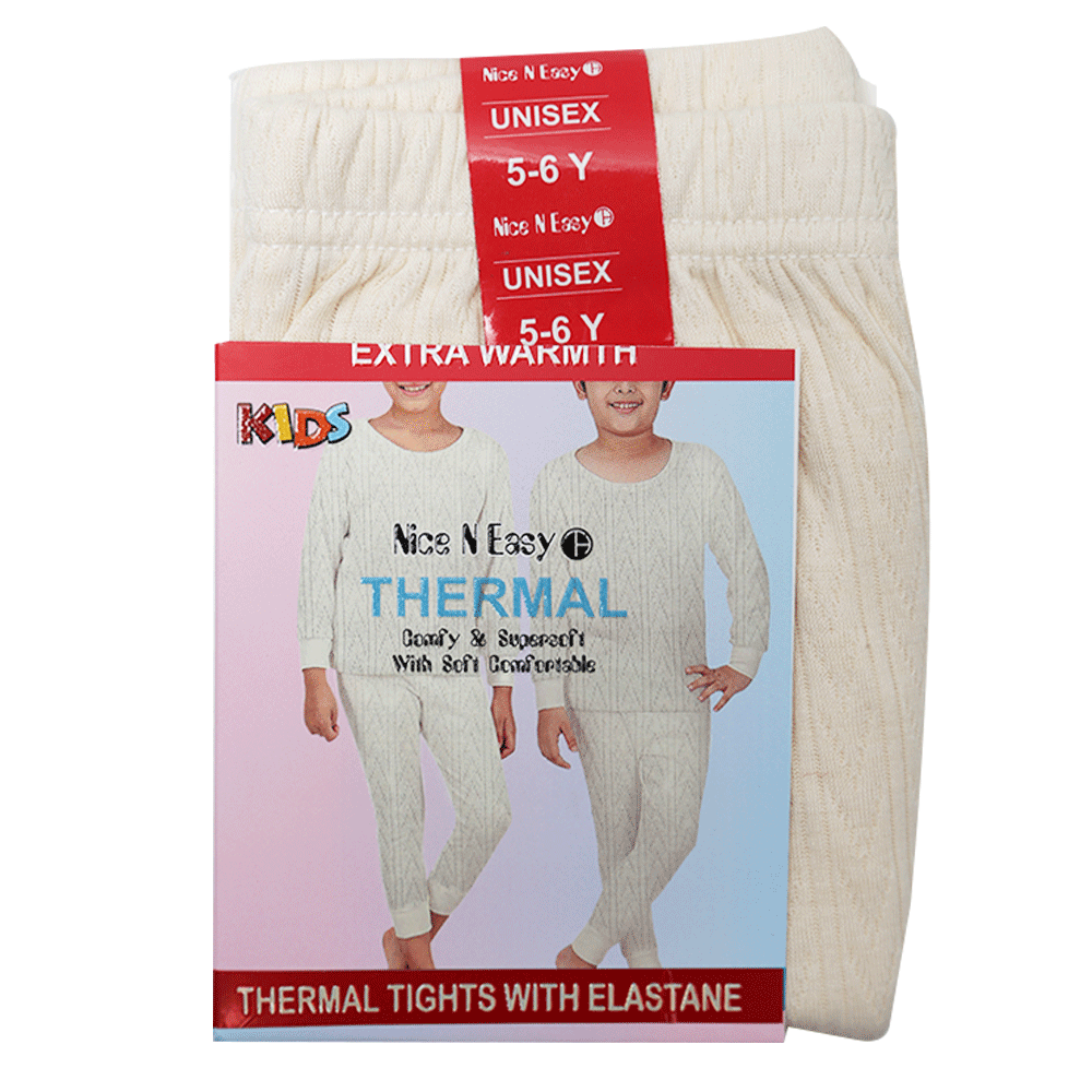 GIRLS THERMAL PAJAMA SELF DESIGN MW-20 5-6 YEAR