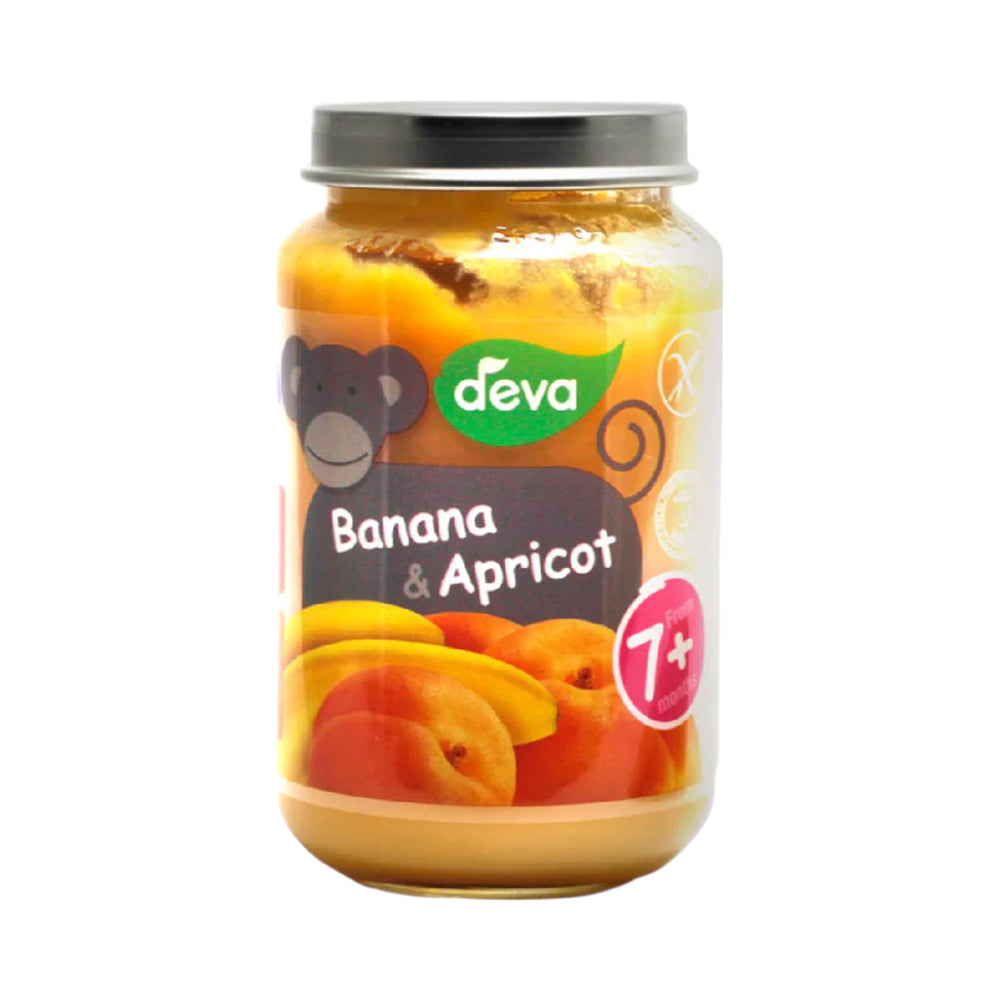 DEVA BABY FOOD BANANA & APRICOT 7+MONTHS 200 GM