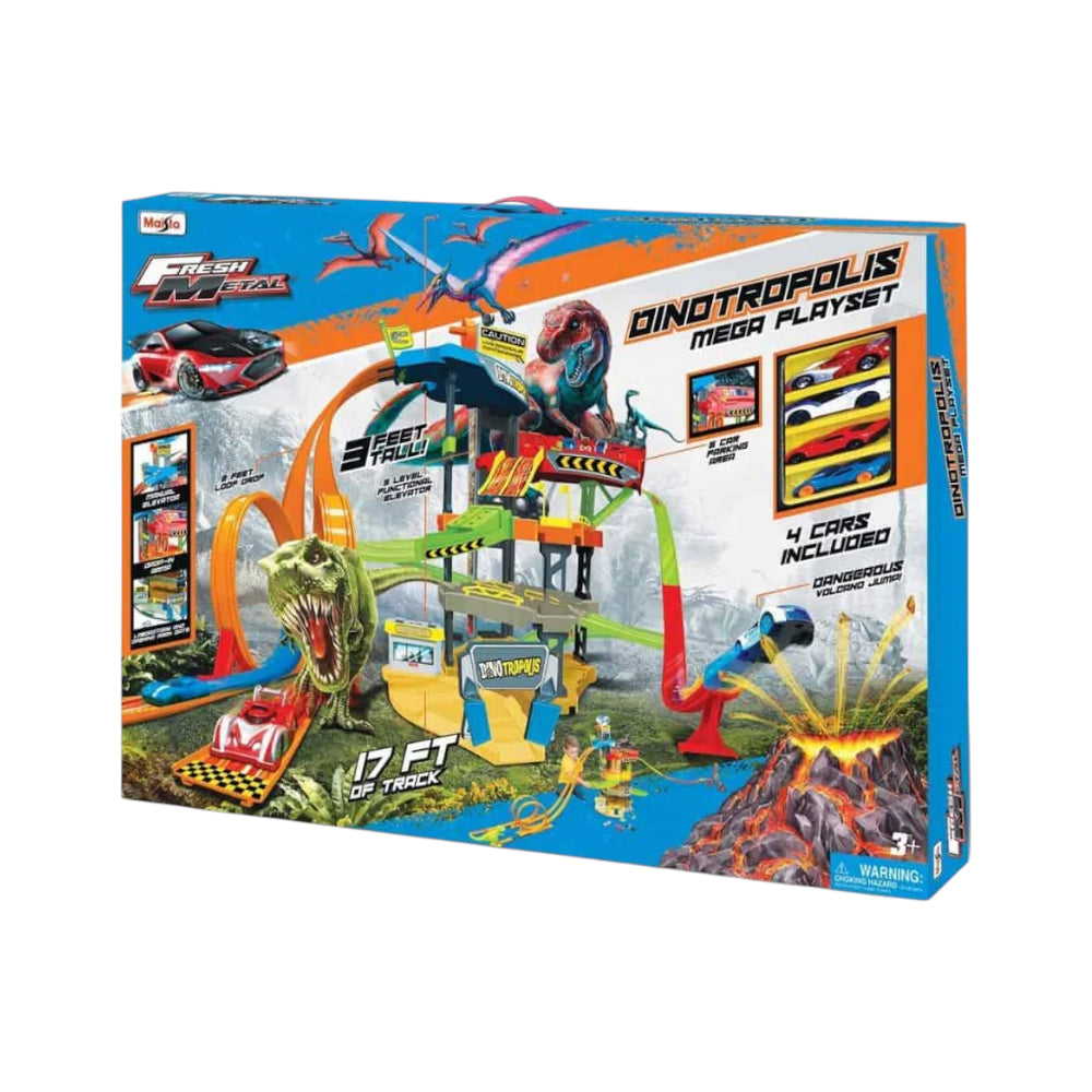 FRESH METAL DINOTROPOLIS MEGA PLAYSET 12398