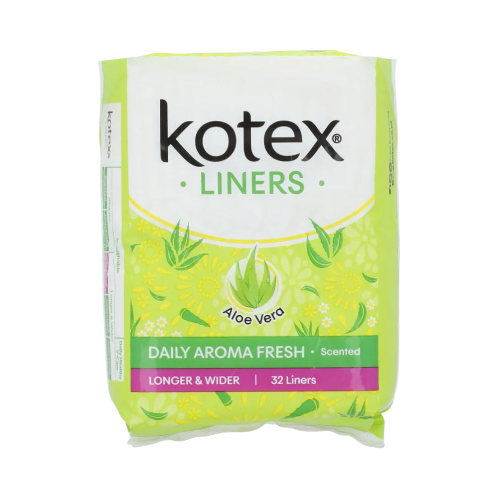KOTEX SANITARY PADS DAILY AROMA FRESH ALOE VERA SCENT 32PC