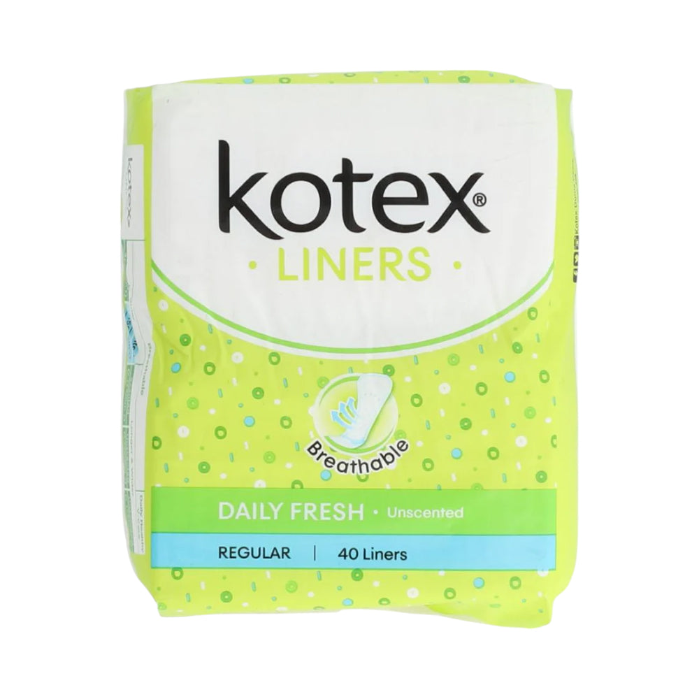 KOTEX SANITARY PADS DAILY FRESH BREAHABLE UNSCENT 40PC
