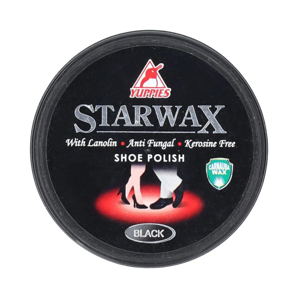 YUPPIES SHOE POLISH STARWAX BLACK 48 ML