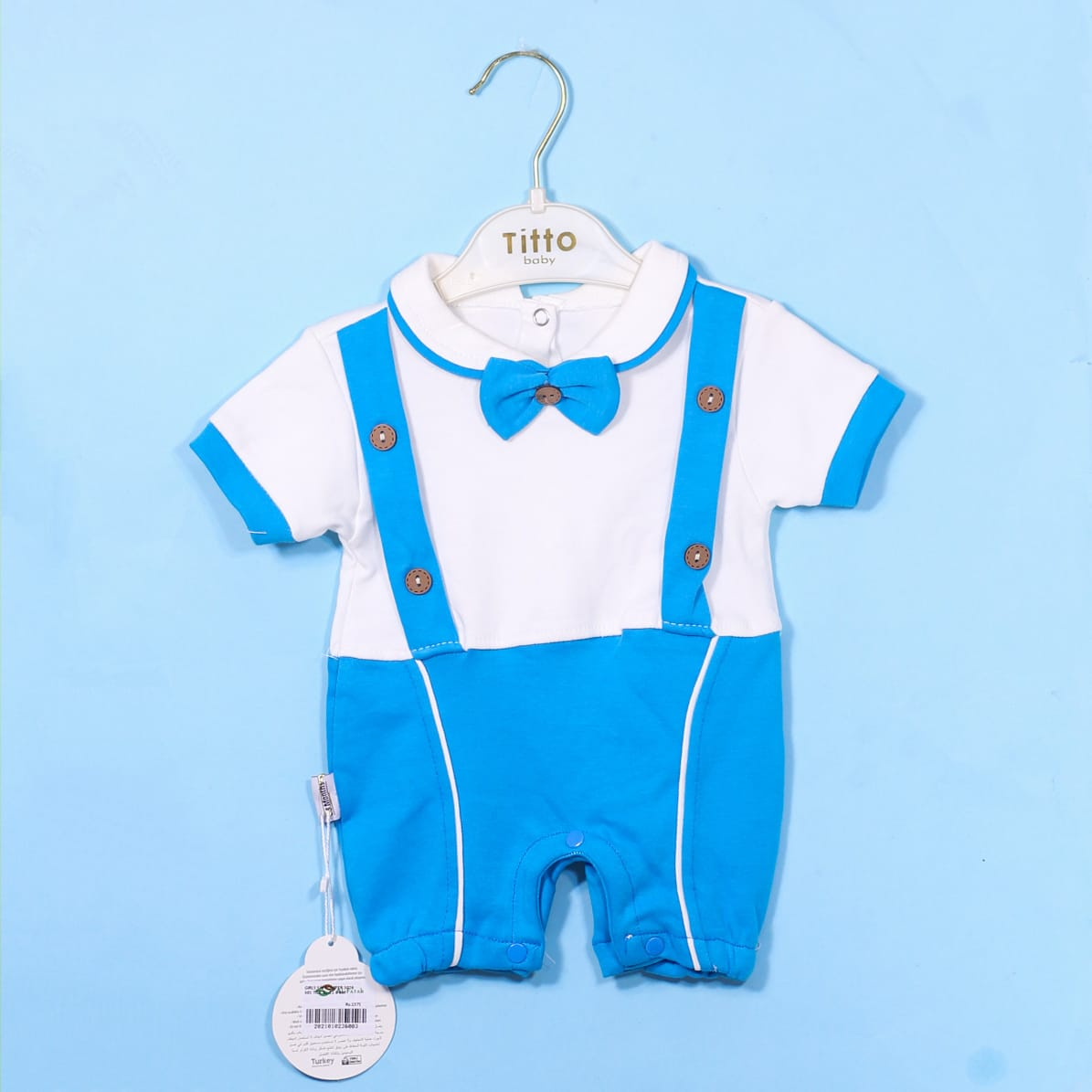 GIRLS S/S ROMPER 3026 301 TUR SU-21 6-9M