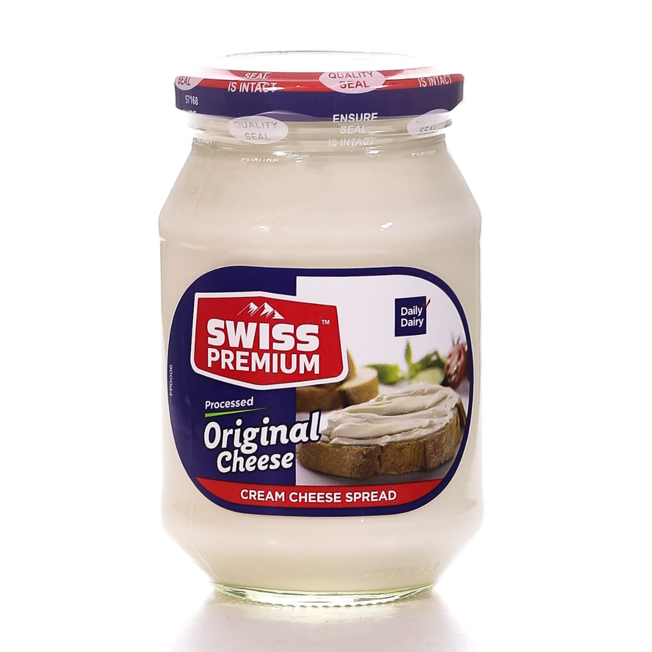 SWISS PREMIUM ORIGINAL PROCESSED CREAM CHEESE SPREAD JAR 250