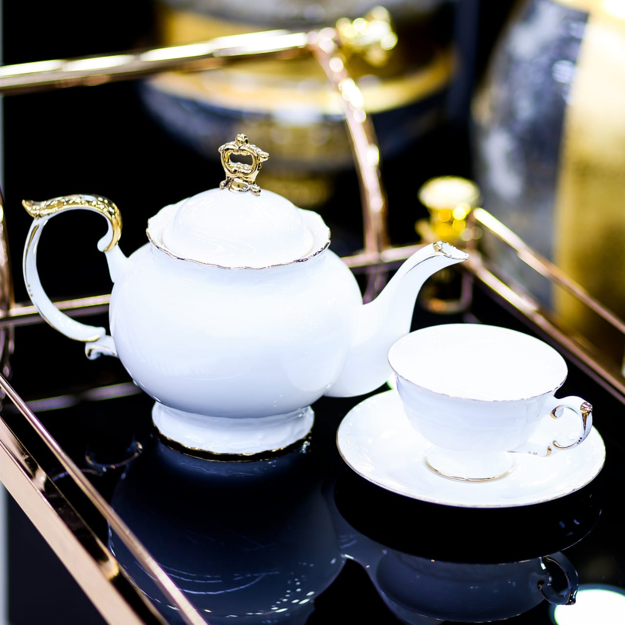 TEA SET ROYAL BISTRO PORSACHI 24PC J1825-34S-24