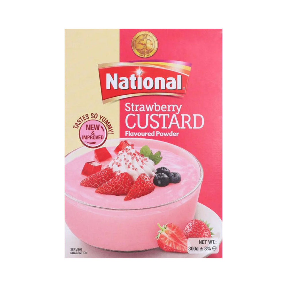 NATIONAL CUSTARD POWDER STRAWBERRY 275 GM