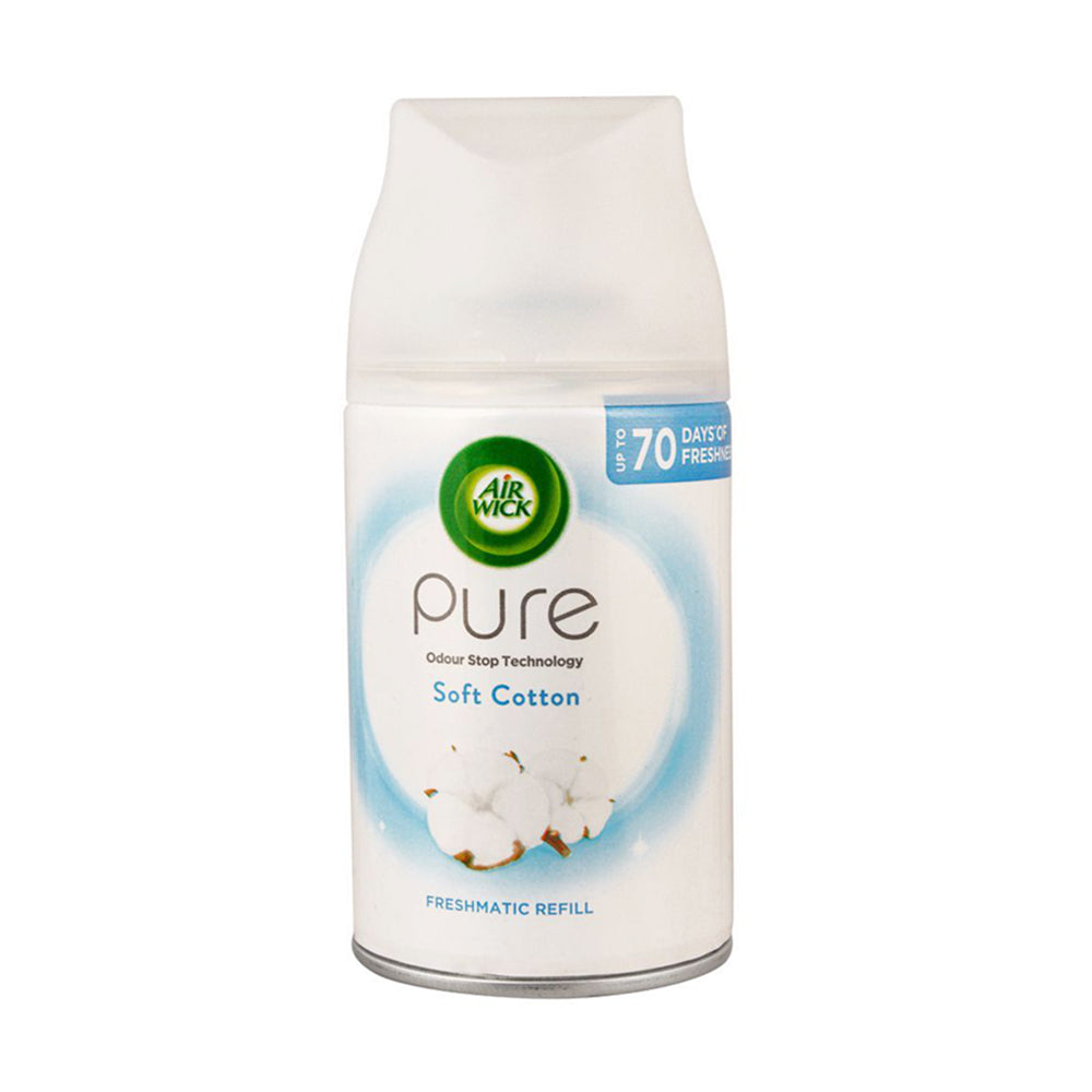 AIR WICK AIR FRESHNER REFIL PURE SOFT COTTON 250 ML