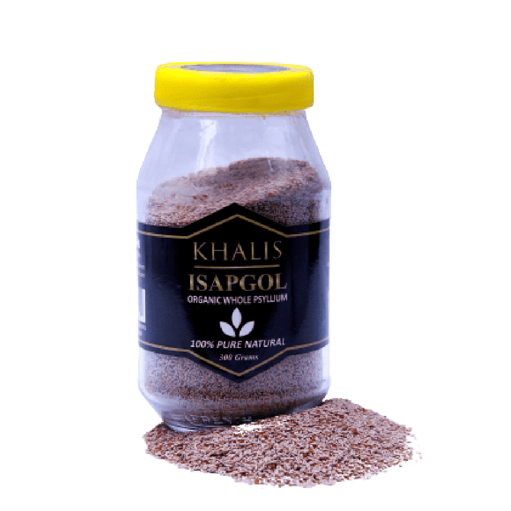 KHALIS ISAPGOL ORGANIC WHOLE JAR 300GM