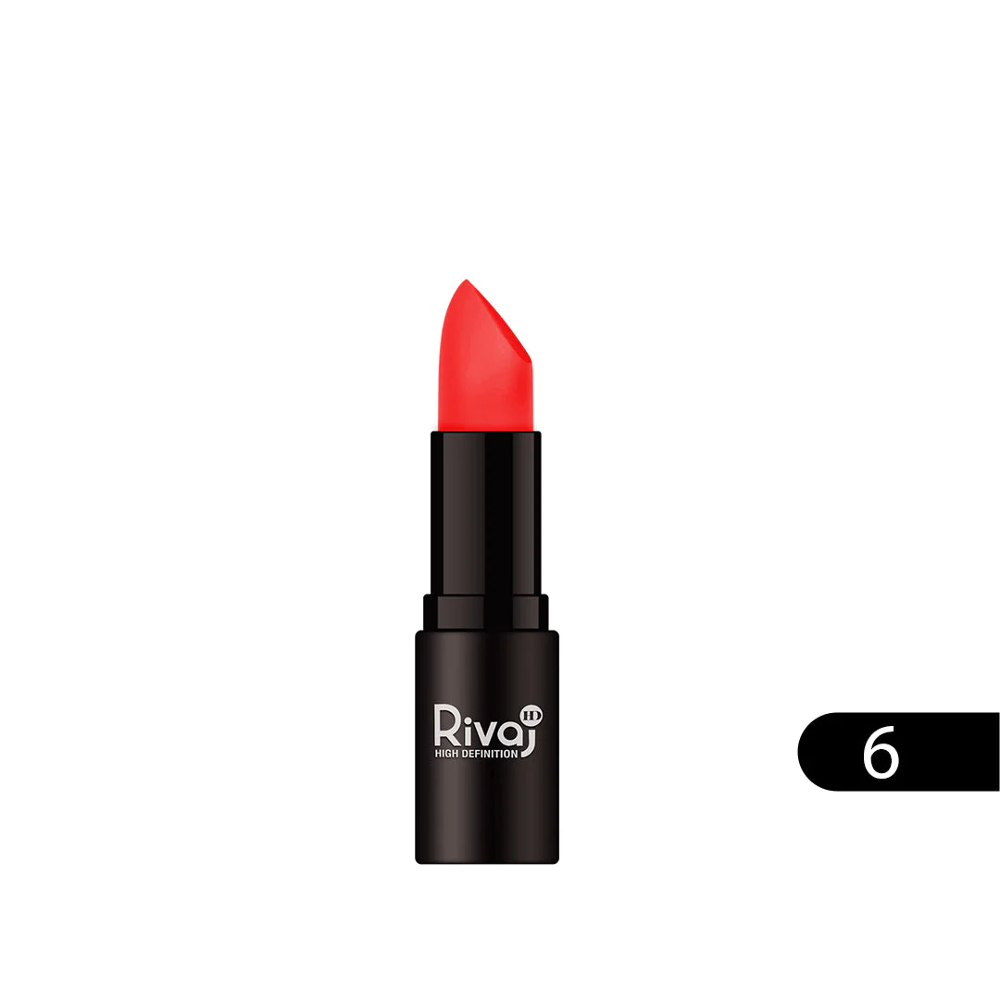RIVAJ HD COLOR CRUSH MATT LIPSTICK NO.6