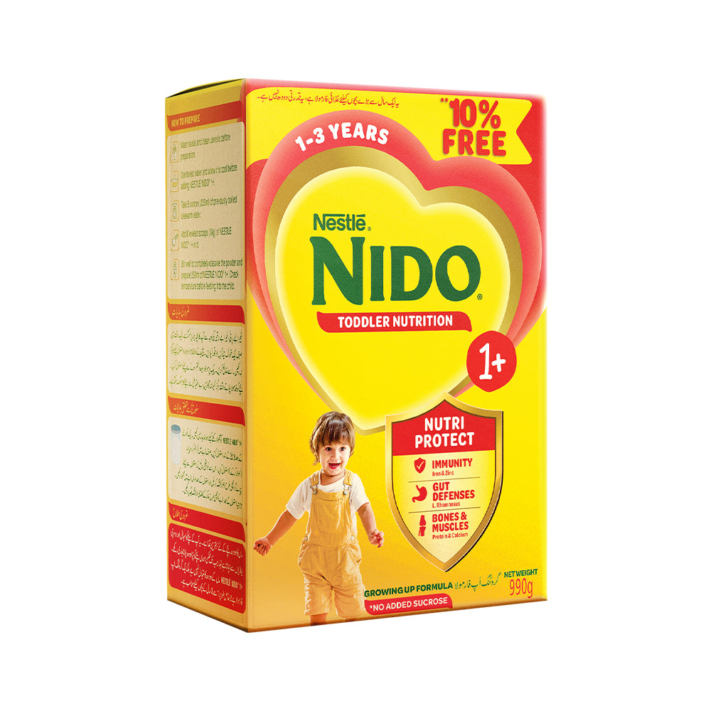 NESTLE NIDO MILK POWDER GROWING UP FORMULA 1PLUS 900 GM