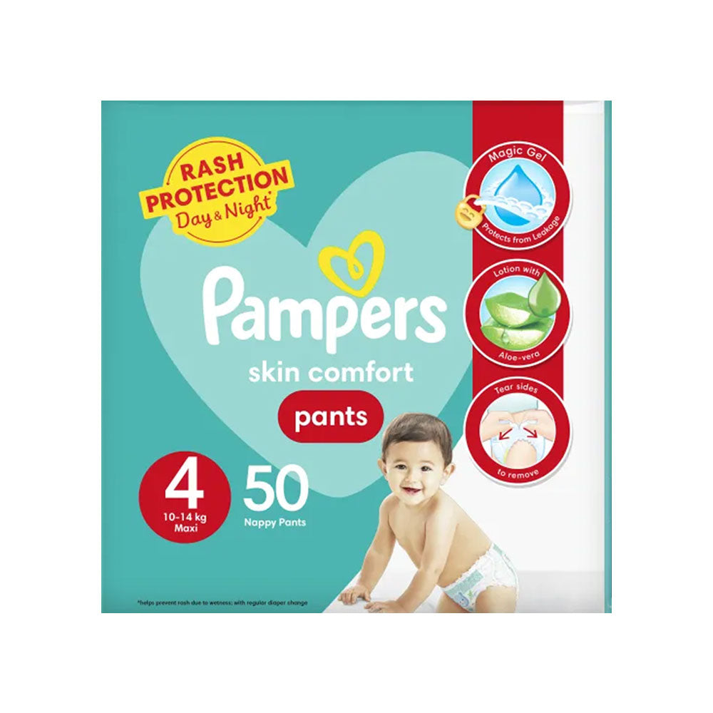 PAMPERS PANTS MEGA PACK MAXI 4 50PCS 10-14 KG
