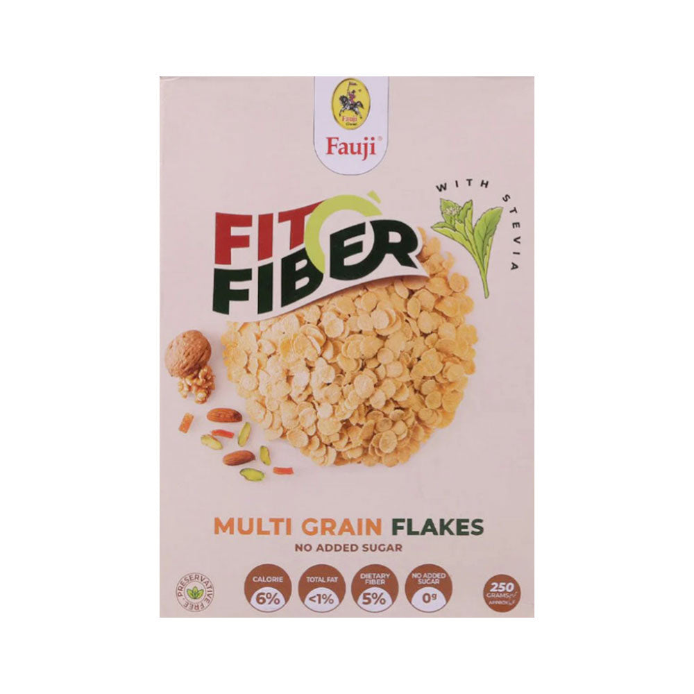 FAUJI CEREAL FIT O FIBER MULTIGRAIN FLAKES 250 GM
