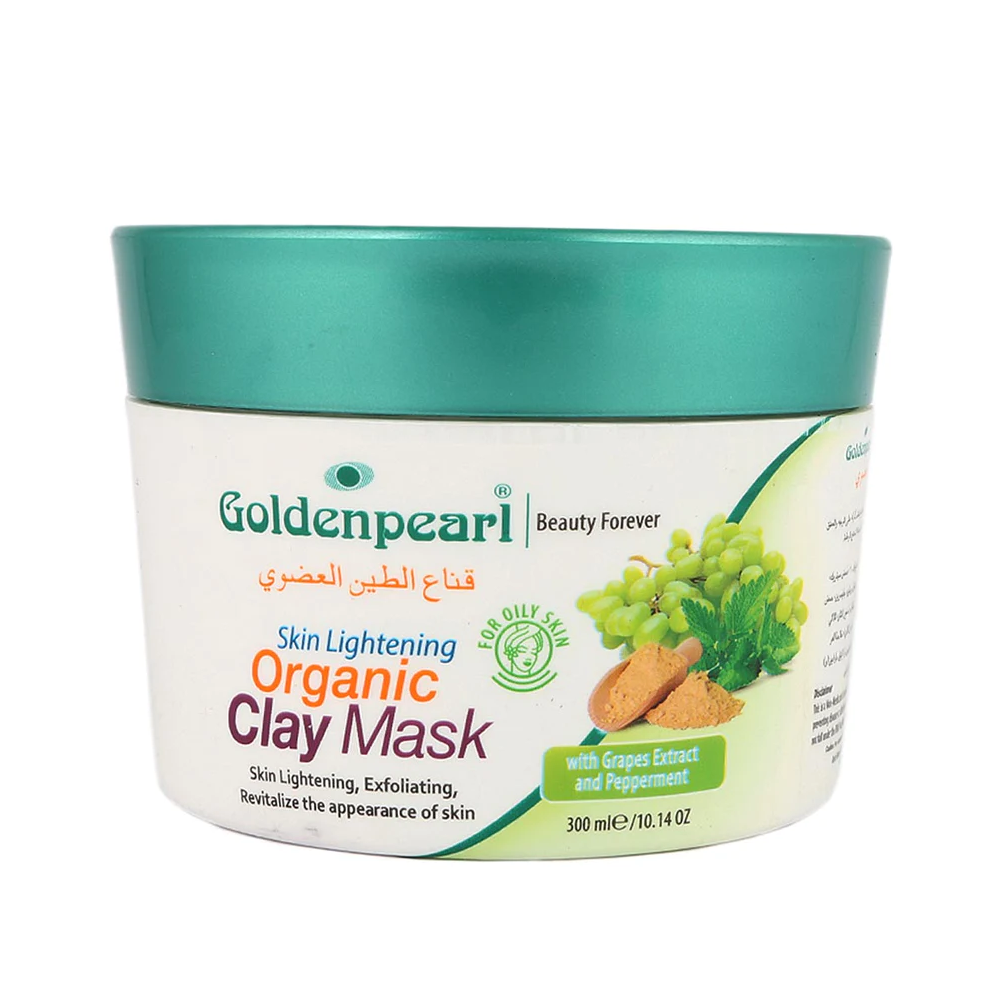 GOLDEN PEARL SKIN LIGHTENING ORGANIC CLAY MASK JAR 300 ML