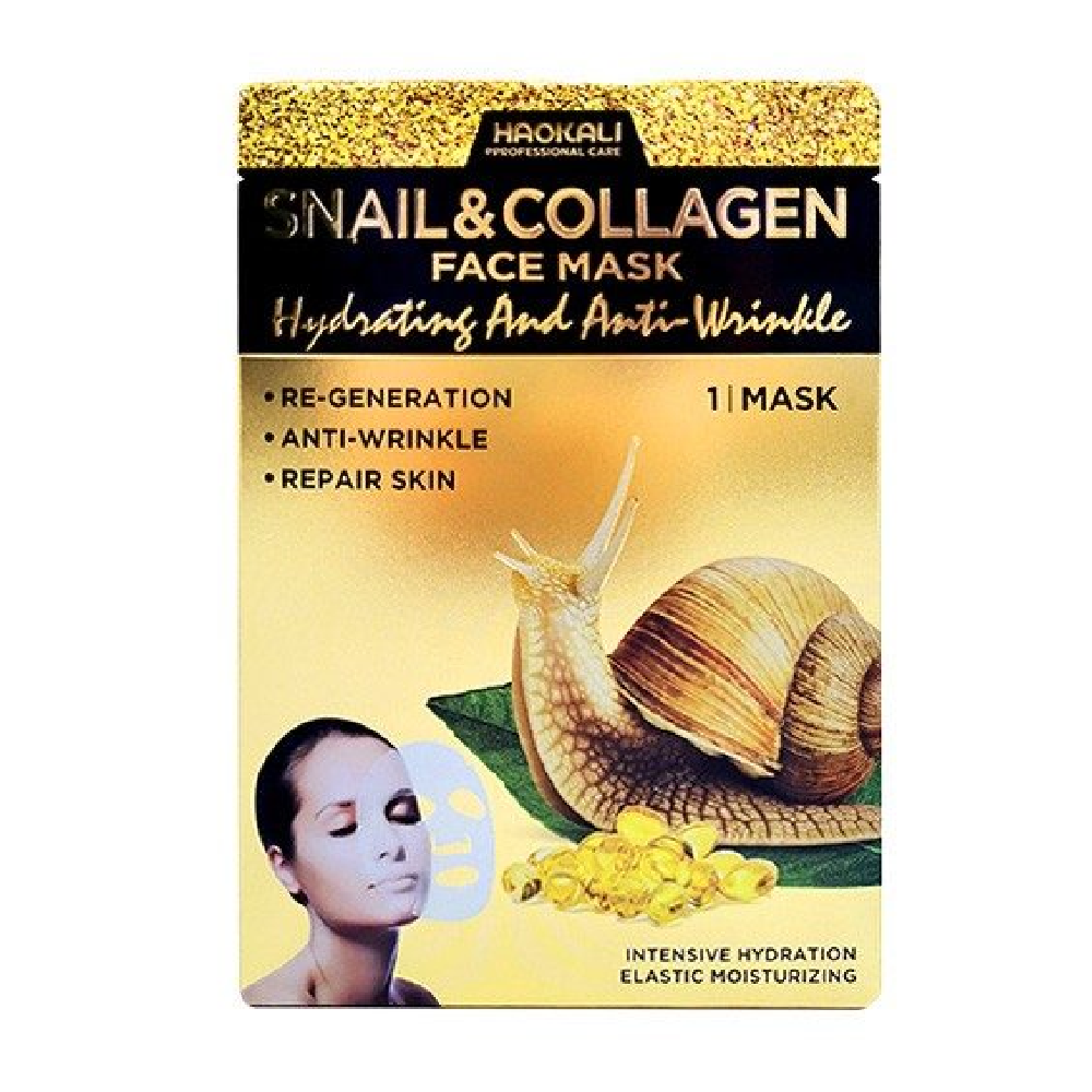 WOKALI SNAIL & COLLAGEN FACE MASK IR HA-3031 30ML