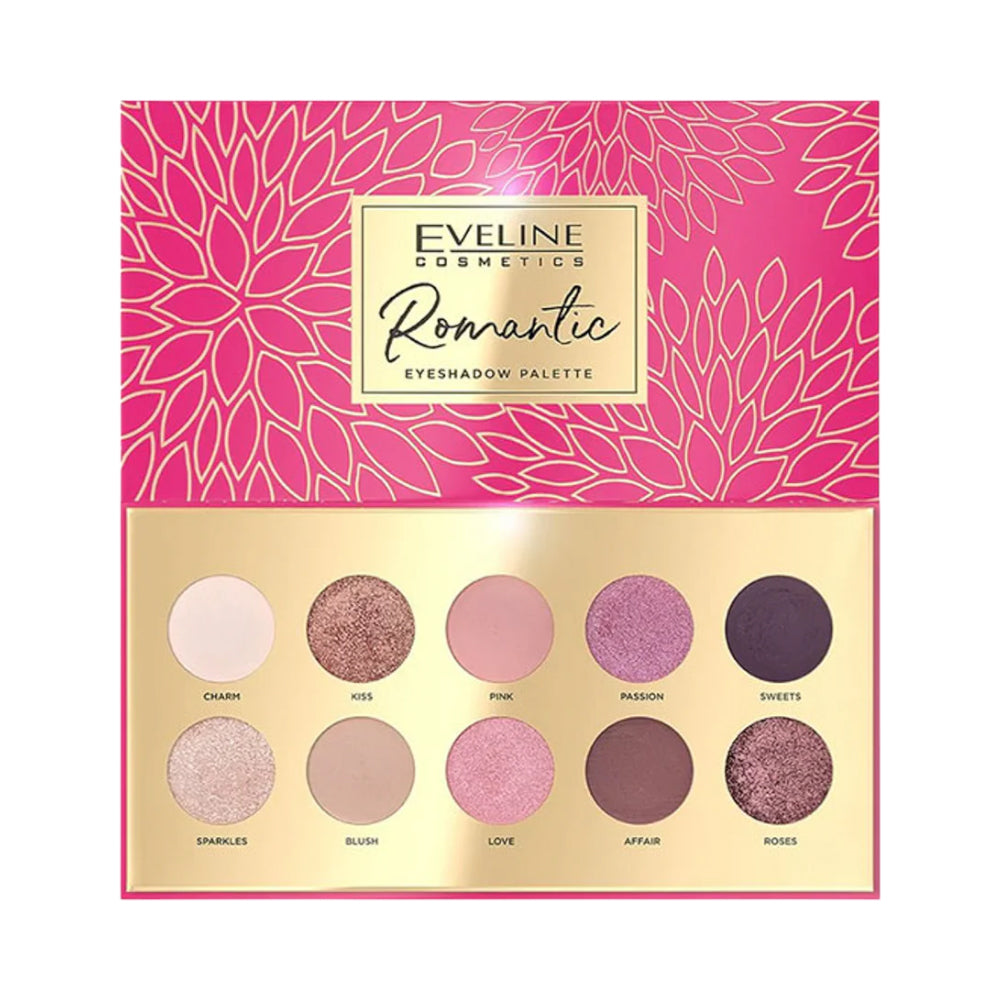 EVELINE ROMANTIC EYESHADOW PALETTE 10 COLORS