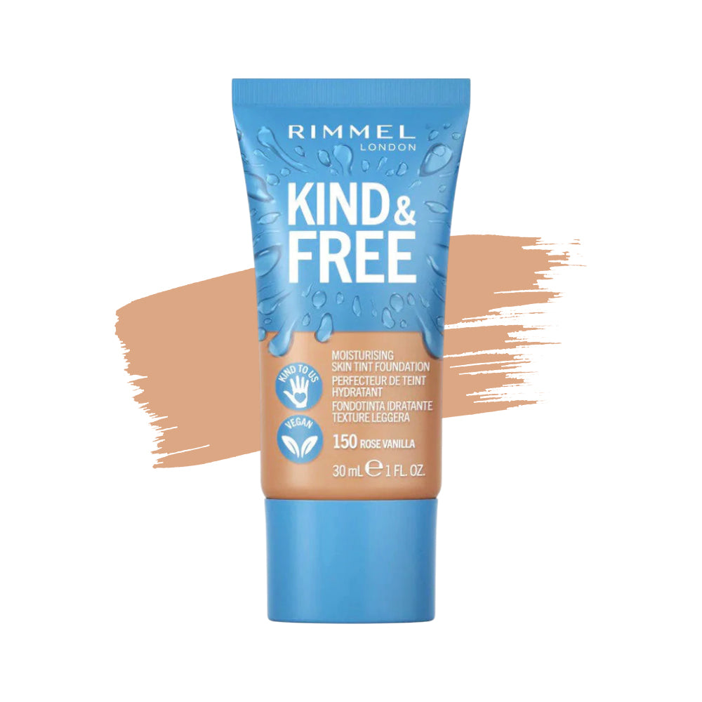 RIMMEL KIND & FREE MOISTURISING SKIN TINT FOUNDATION 150 ROS
