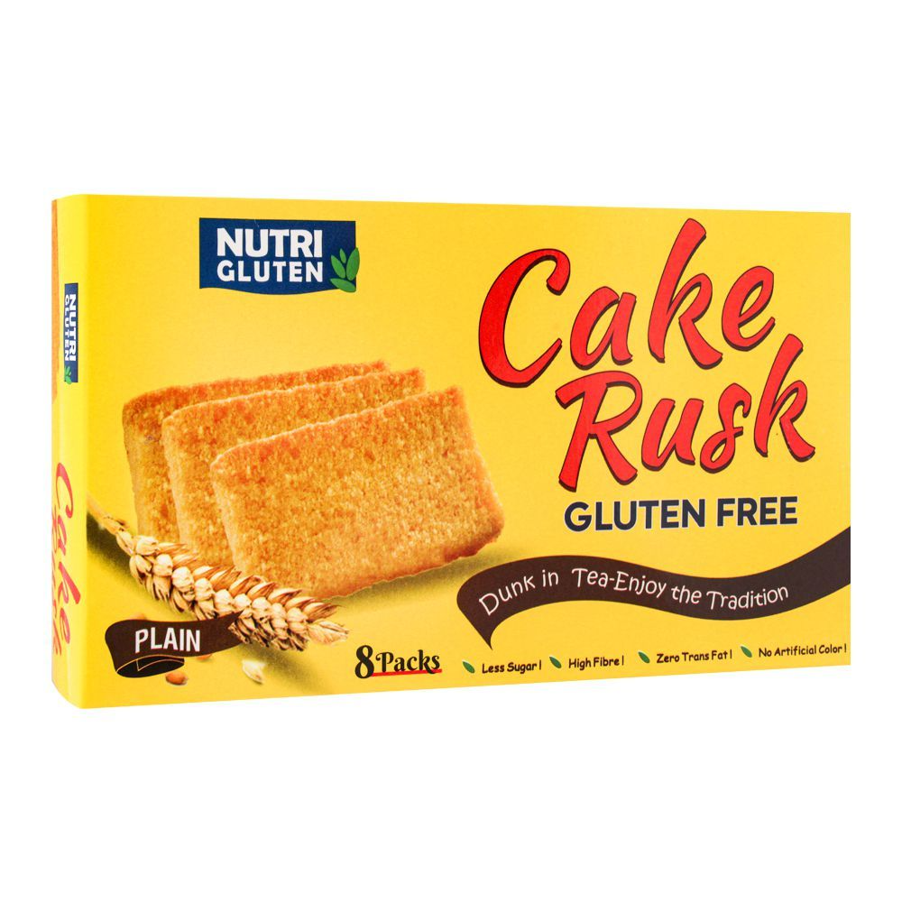 NUTRI GLUTEN FREE CAKE RUSK PLAIN 160 GM