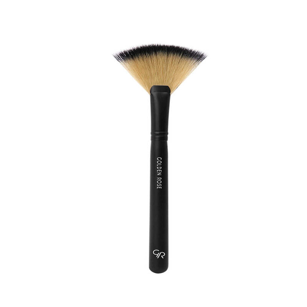 GOLDEN ROSE FAN BRUSH