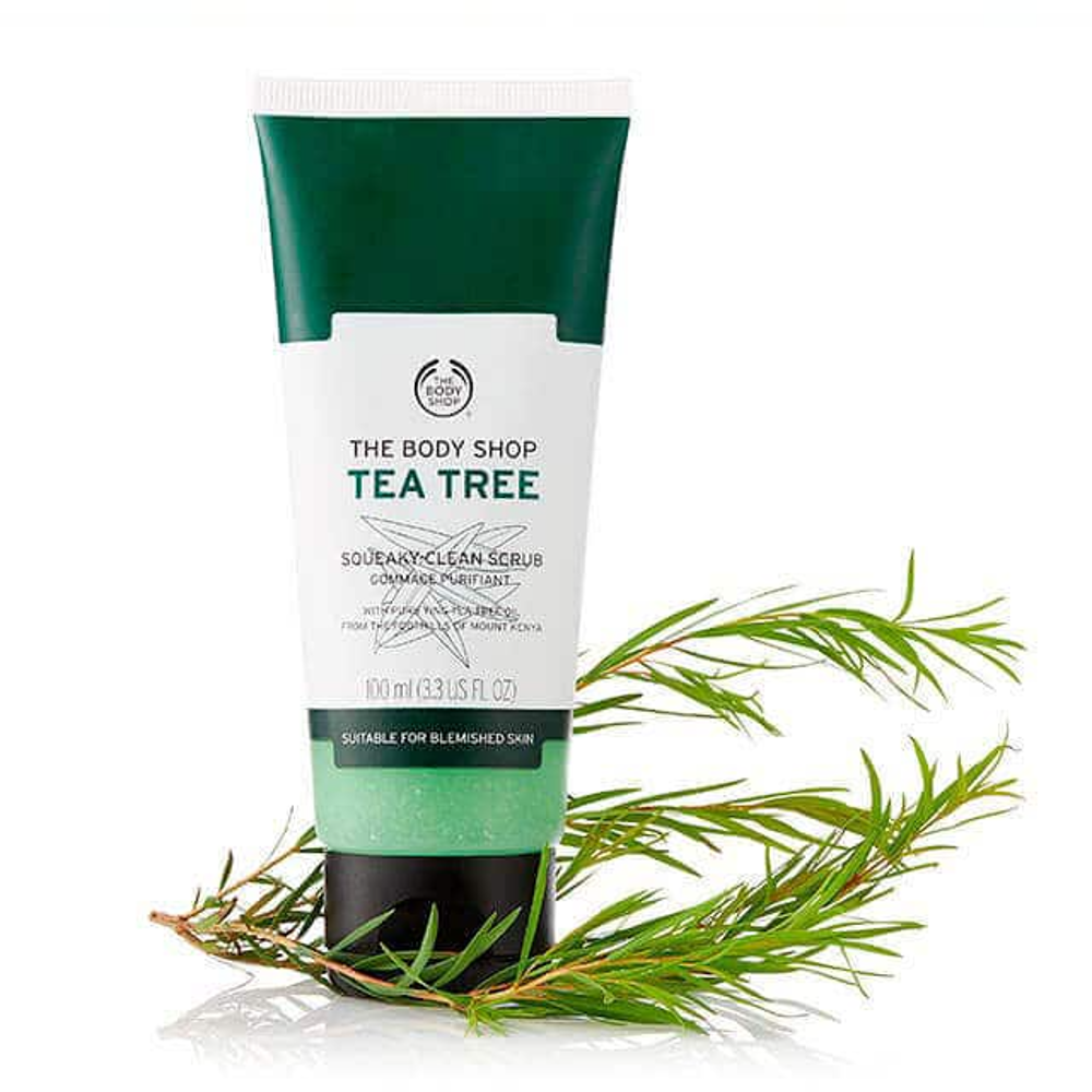 BODY SHOP TEA TREE SQUEAKY CLEAN SCRUB 100 ML