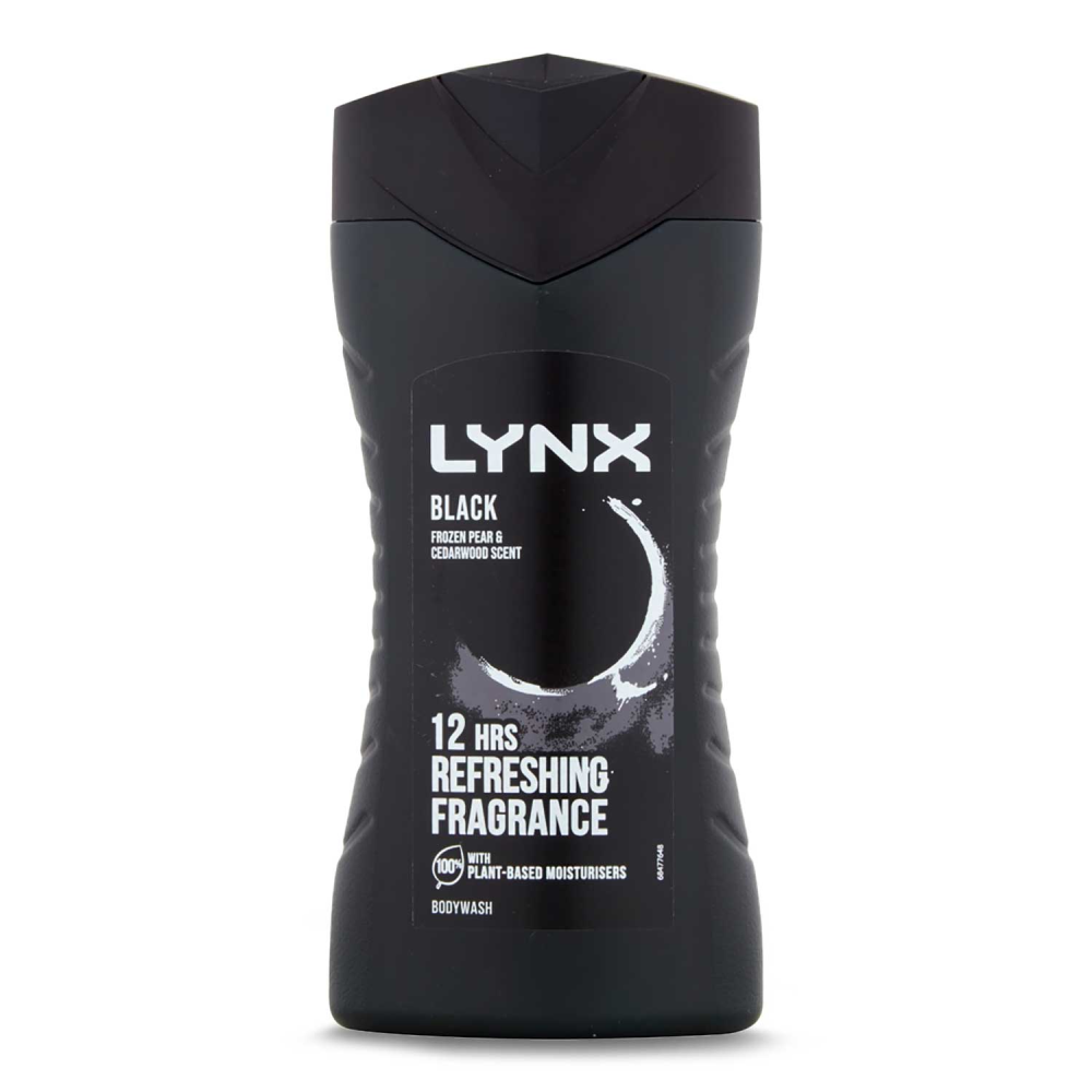 LYNX BODY WASH BLACK FROZEN PEAR & CEDARWOOD 225 ML