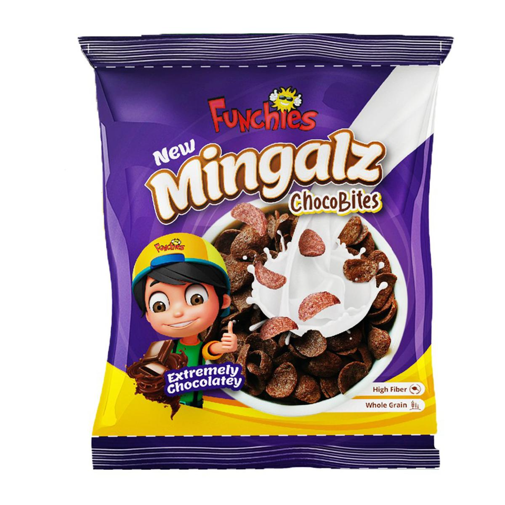 FUNCHIES PURPLE MINGALZ CHOCO BITES 125GM