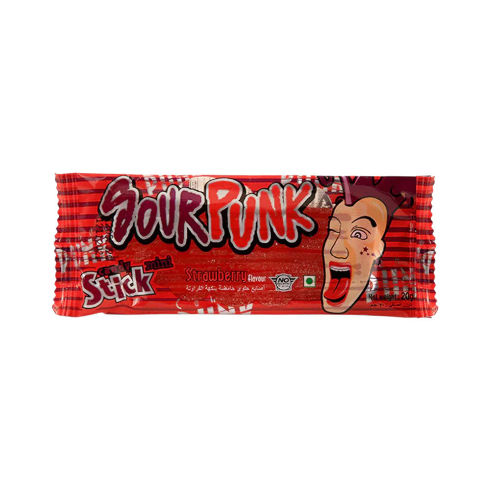 SOUR PUNK CANDY STICK STRAWBERRY FLAVOUR 20 GM