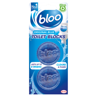 BLOO TOILET AIR FRESHNER ORIGINAL BLUE PLUS 2X38 GM