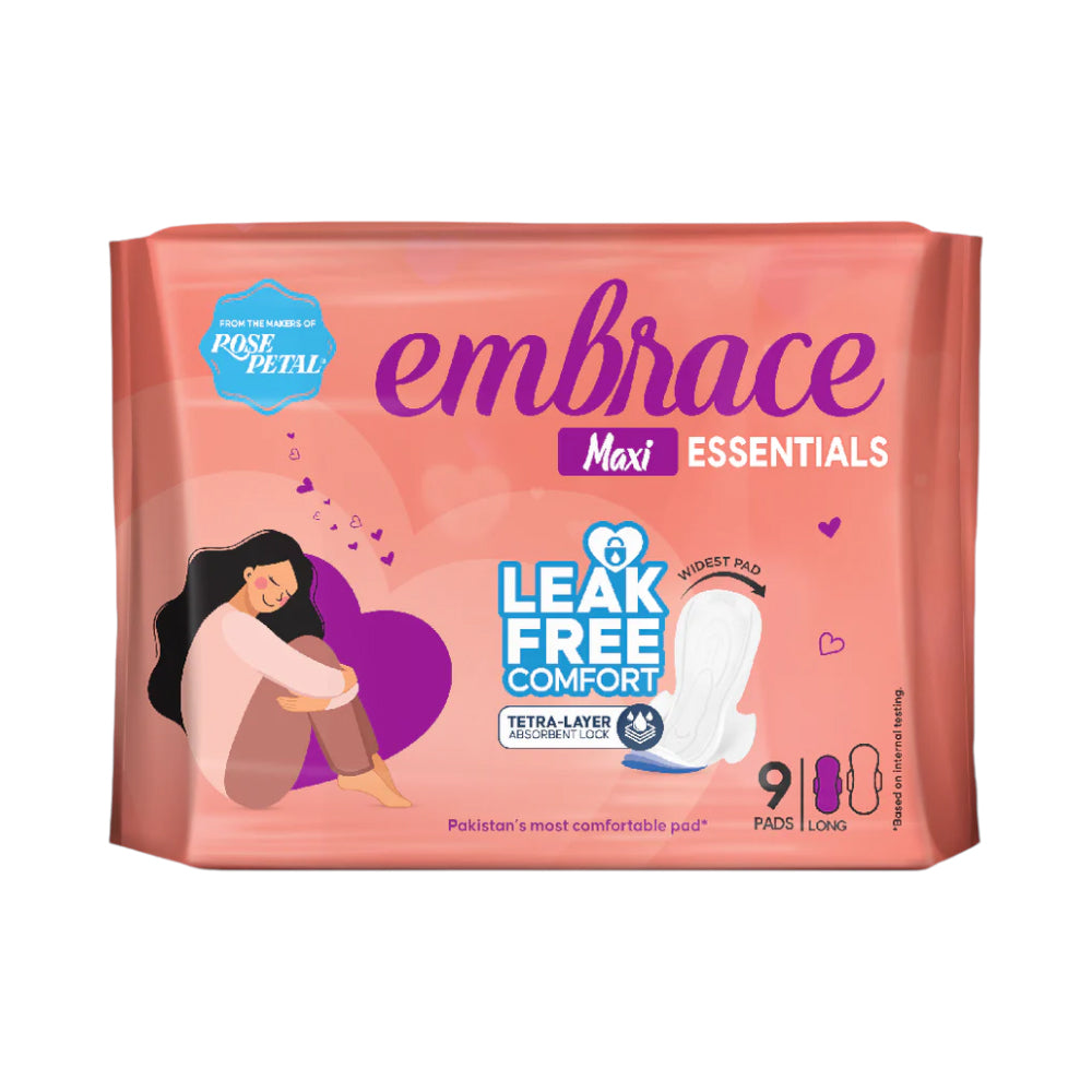 FAMCARE EMBRACE ESSENTIALS MAXI PADS 9PCS LONG