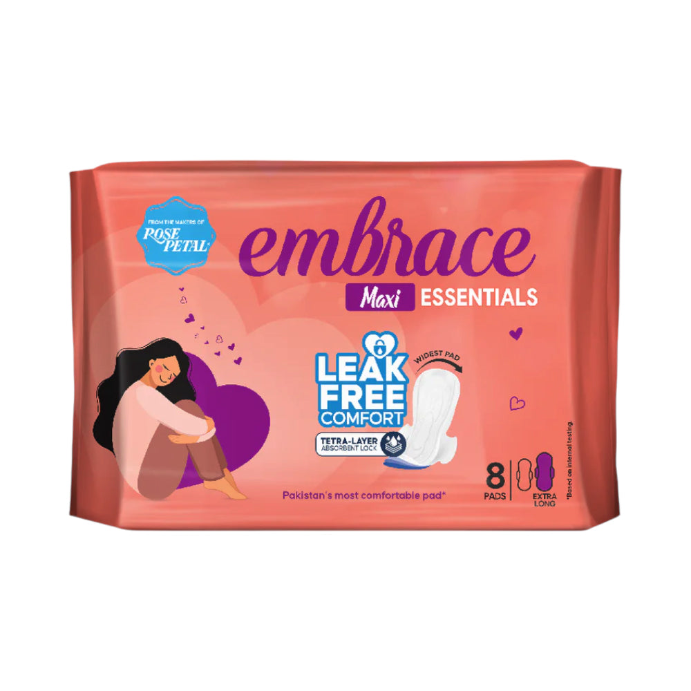 FAMCARE EMBRACE ESSENTIALS MAXI PADS 8PCS EXTRA LONG