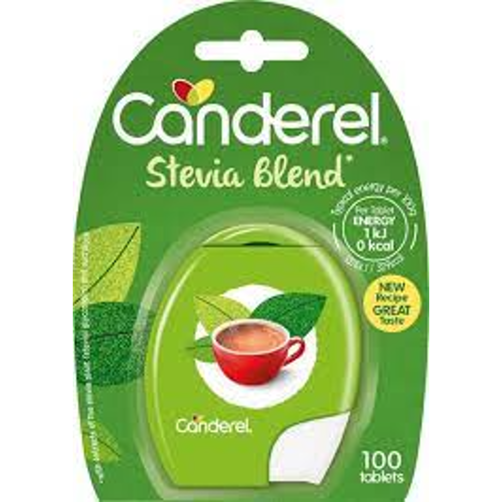 CANDEREL STEVIA ZERO CALORIES SWEETENER 100 TABS
