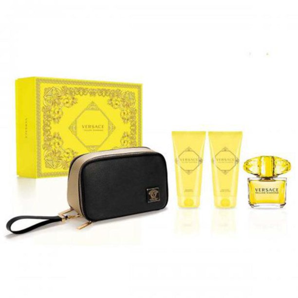 VERSACE YELLOW DIAMOND FOR WOMEN 4PC GIFT SET