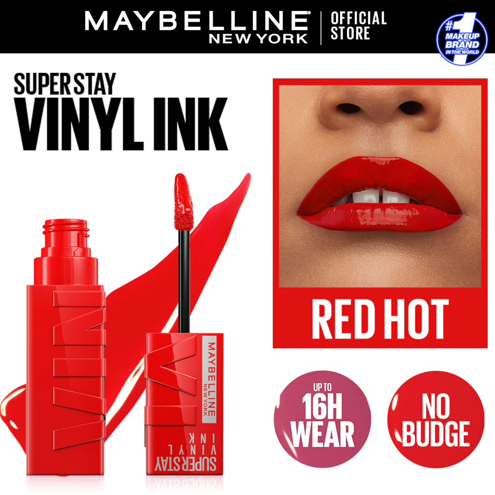 MAYBELLINE SUPERSTAY VINYL INK 25 REDHOT AS