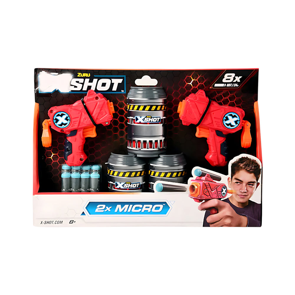 3621 ZURU X SHOT MICRO DOUBLE PACK DART GUN D