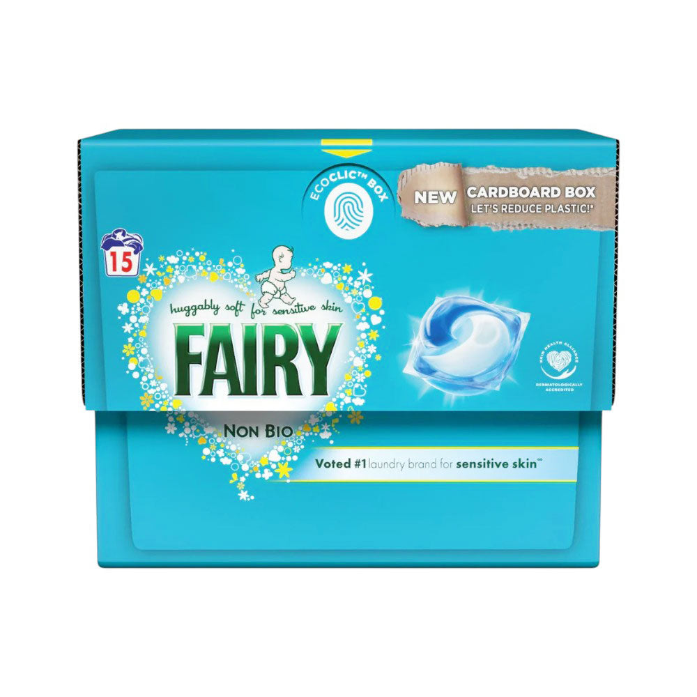 FAIRY WASHING PODS NON BIO 12 WASH SENSITIVE SKIN 289.2 GM